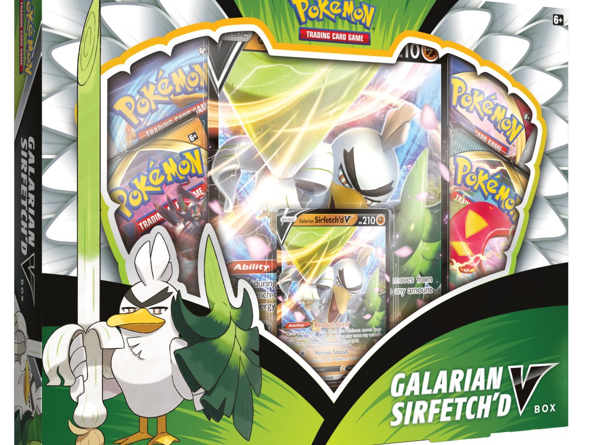 NEW Product! – Galarian Sirfetch’d V Pokemon Collection&nbsp;Box
